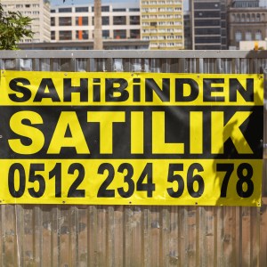 Satılık İlan Afişi (Branda)