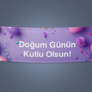 Doğum Günü Afişi (Branda)