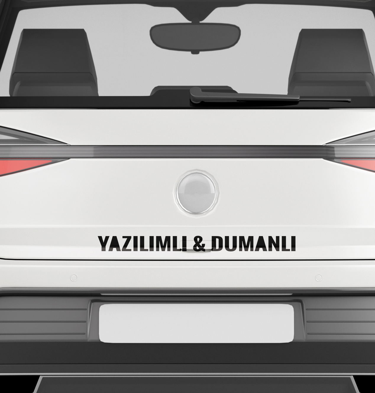 Yazılımlı & Dumanlı Araba Stickeri